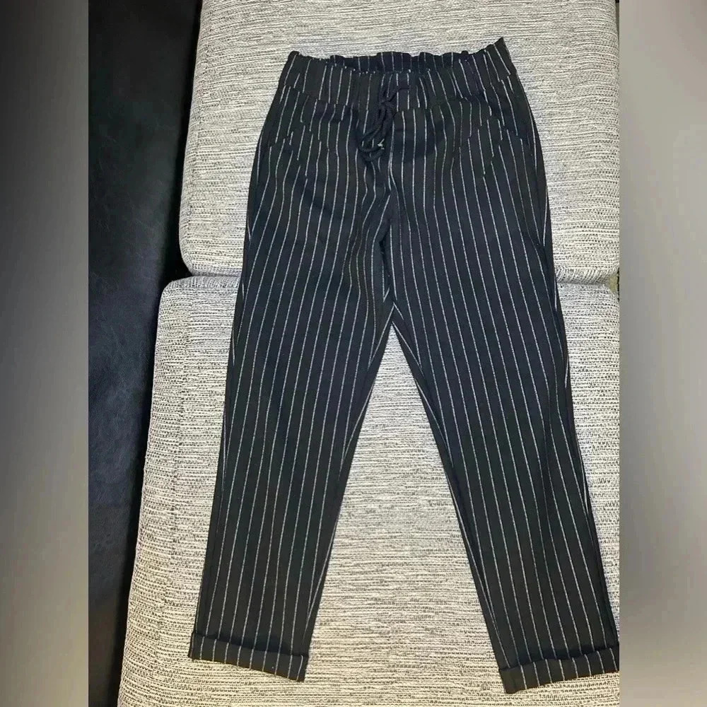 Italian Designer‎ Atos Lombardini Pinstripe Trouser Pants Size 32